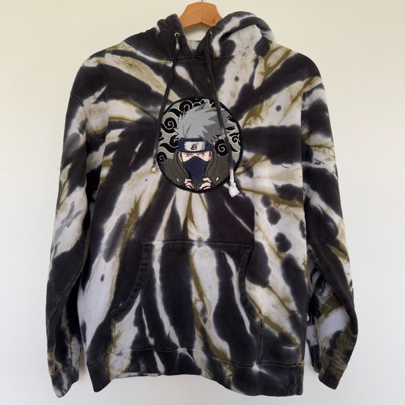 Tie Dye Naruto Collab Hoodie Champion X Naruto Itachi Hoodie